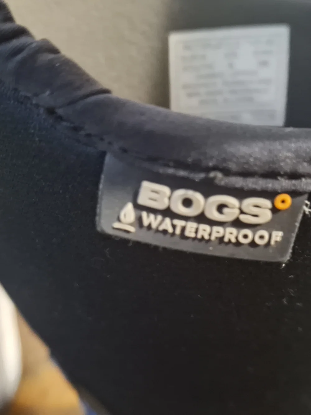 Bogs Kids Black Rain/Snow Boots Size 6.